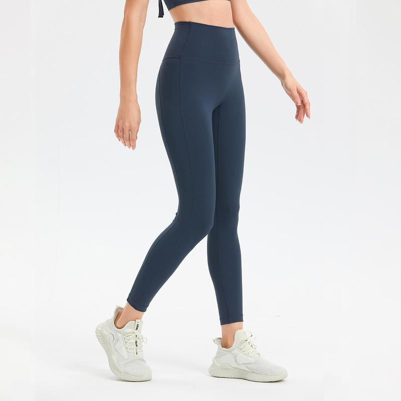 Shaplite Women'S 2025 High-Waisted Shaping Leggings - Black, Moisture-Wicking, Breathable, Tummy Control, High Stretch, Yoga & Fitness Wear Leggings Women