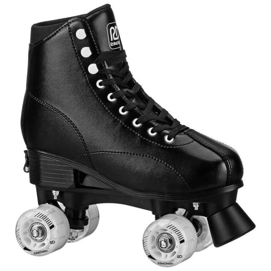 Youth Adjustable Roller Skates - Black 3-6 Skating Shoes Rollerblades