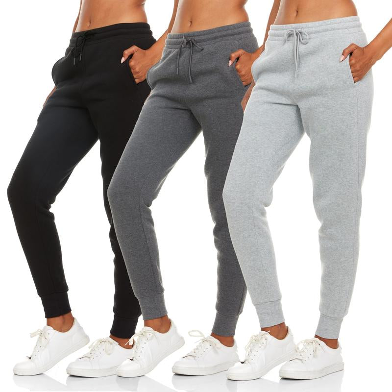 Bottomline 3 Pack Sweatpants Women, Comfortable Womens Sweatpants, Fleece Womens Joggers (Available in Plus)