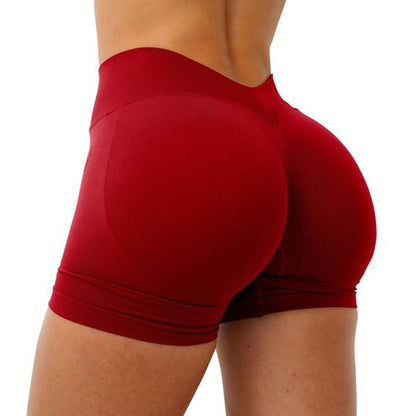 DENFY LJ V-BACK SCRUNCH SHORTS Yoga Pants Gym Fitness Workout Drying Exercise Yoga High Cycling Quick Drying Gymclothes