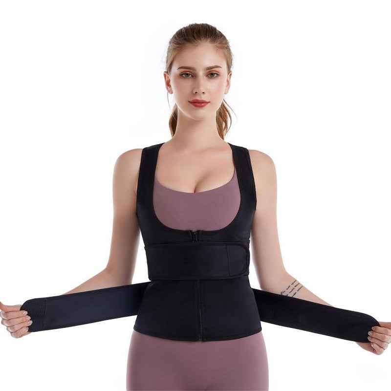 Neoprene Waist Trainer Sweat Belt - Workout Trimmer Corset