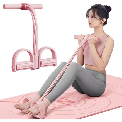 6-Tube Pedal Puller Resistance Rope,Foot Pedal Resistance Band,Yoga Elastic Exercise Bands, for Women Jump Fitness, Abdomen/Arm Weight/Waist/Leg Stretching Slimming Training