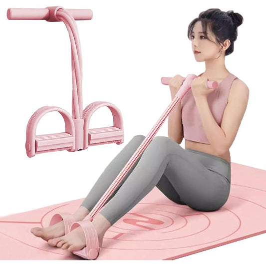 6-Tube Pedal Puller Resistance Rope,Foot Pedal Resistance Band,Yoga Elastic Exercise Bands, for Women Jump Fitness, Abdomen/Arm Weight/Waist/Leg Stretching Slimming Training