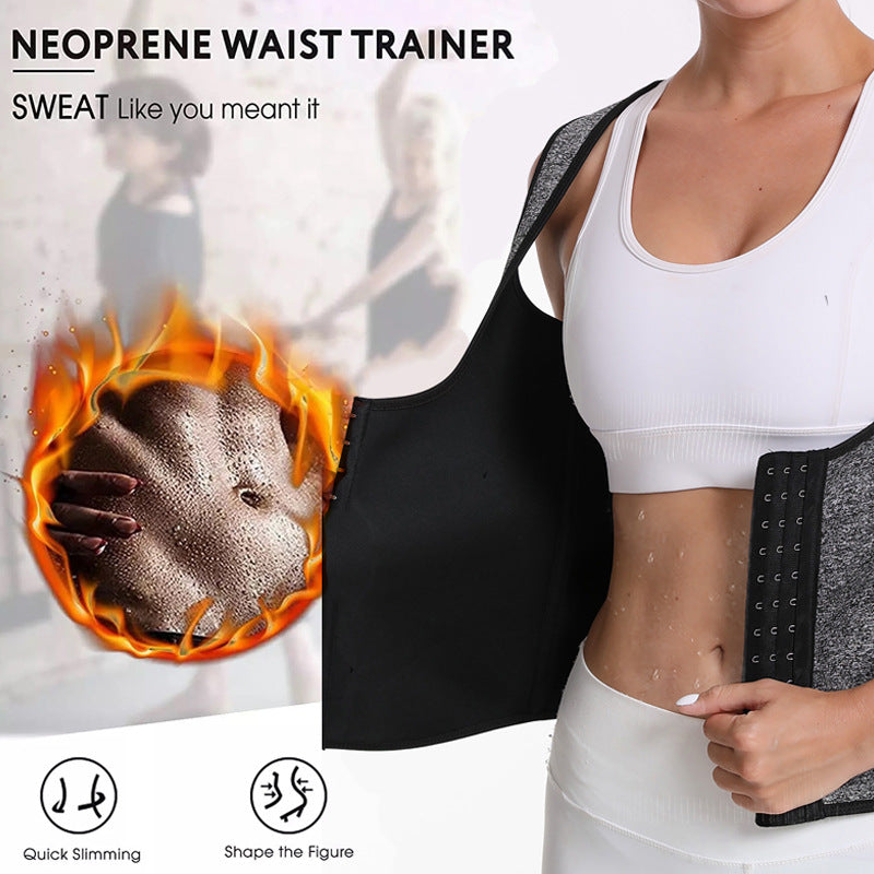 Neoprene Waist Trainer Sweat Belt - Workout Trimmer Corset
