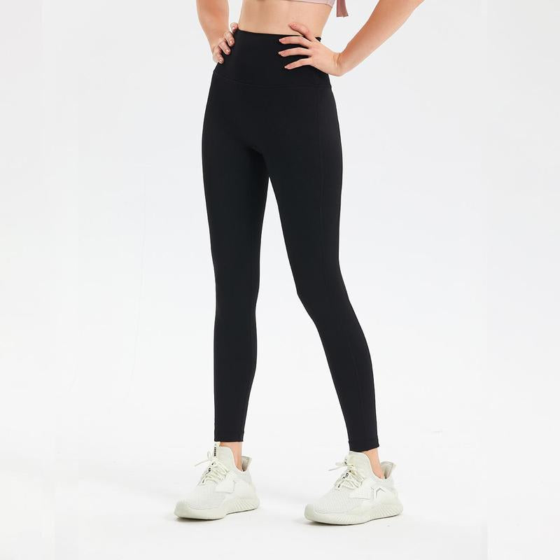 Shaplite Women'S 2025 High-Waisted Shaping Leggings - Black, Moisture-Wicking, Breathable, Tummy Control, High Stretch, Yoga & Fitness Wear Leggings Women