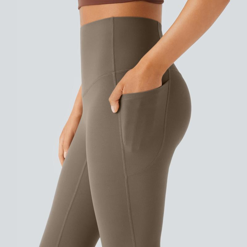 Halara Ultrasculpt Socinched High Waisted Tummy Control Pocket Shaping Yoga Bootcut Leggings