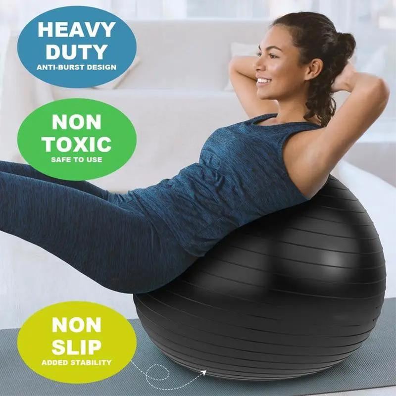 22''-26'' Exercise Ball Yoga Ball Extra Thick Non-Slip Workout Ball
