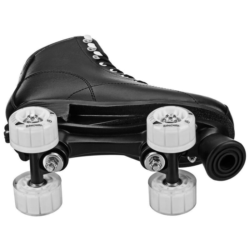 Youth Adjustable Roller Skates - Black 3-6 Skating Shoes Rollerblades