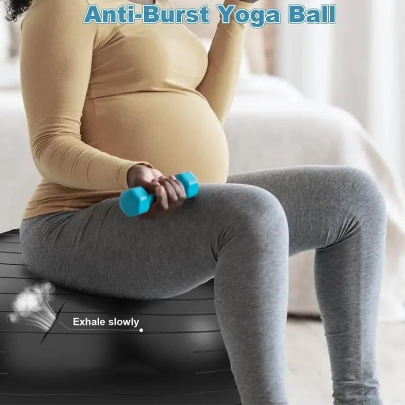 22''-26'' Exercise Ball Yoga Ball Extra Thick Non-Slip Workout Ball