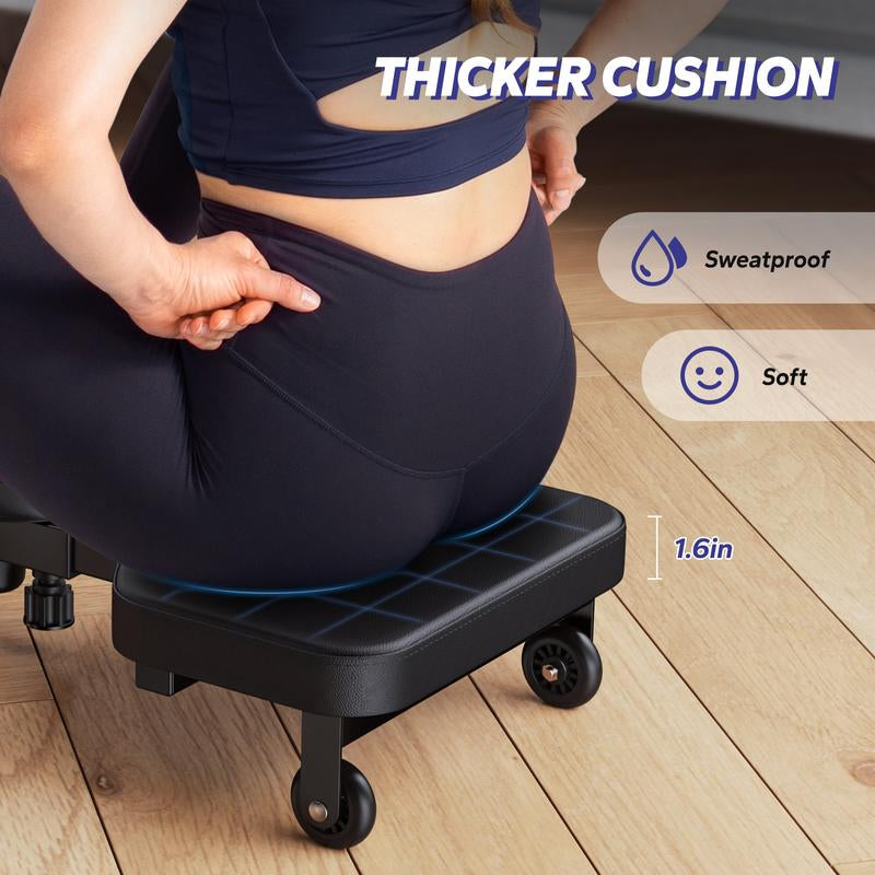MERACH Seated Ab Crunch & Core Trainer Machine, Dragonfly-Style Ab Machine with LED Display for Home Gym, Fitness Equipment for Belly & Full Core Workout, Rowing Machine