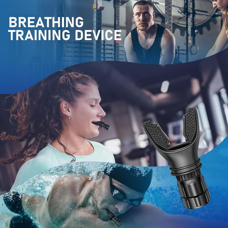 Portable Respiratory Trainer, Enhancing Strength and Endurance, Adjustable Resistance Settings, Lightweight, Easy to Clean Exercise Trainer
