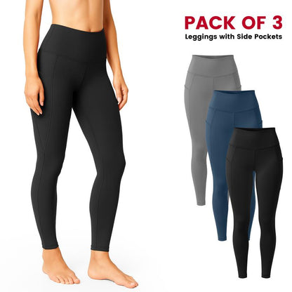Lux Decor Apparel High Waisted Butt Lifting Workout Leggings for Women -Breathable Solid Soft Stretch Yoga Pants - Tummy Control Side Pockets Shaping Gym Leggings- Available in All Sizes #Summervibes
