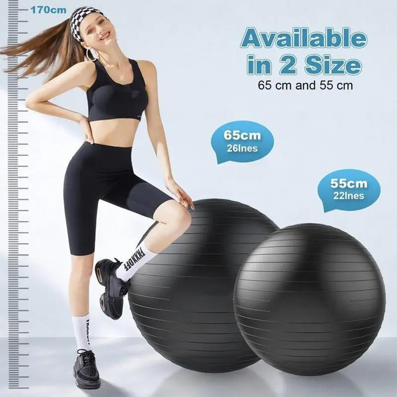 22''-26'' Exercise Ball Yoga Ball Extra Thick Non-Slip Workout Ball