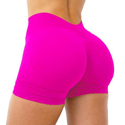 DENFY LJ V-BACK SCRUNCH SHORTS Yoga Pants Gym Fitness Workout Drying Exercise Yoga High Cycling Quick Drying Gymclothes