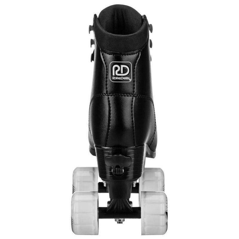 Youth Adjustable Roller Skates - Black 3-6 Skating Shoes Rollerblades