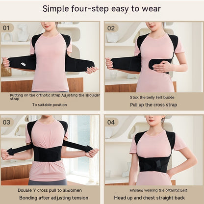 Posture Support Back Brace – Adjustable Daily Corrector