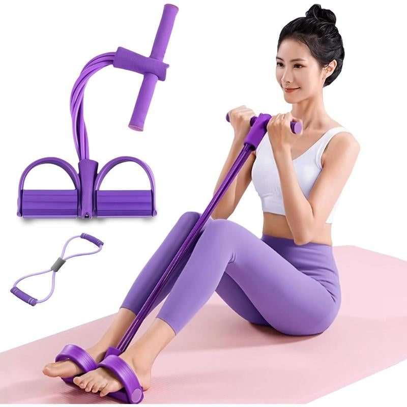 6-Tube Pedal Puller Resistance Rope,Foot Pedal Resistance Band,Yoga Elastic Exercise Bands, for Women Jump Fitness, Abdomen/Arm Weight/Waist/Leg Stretching Slimming Training