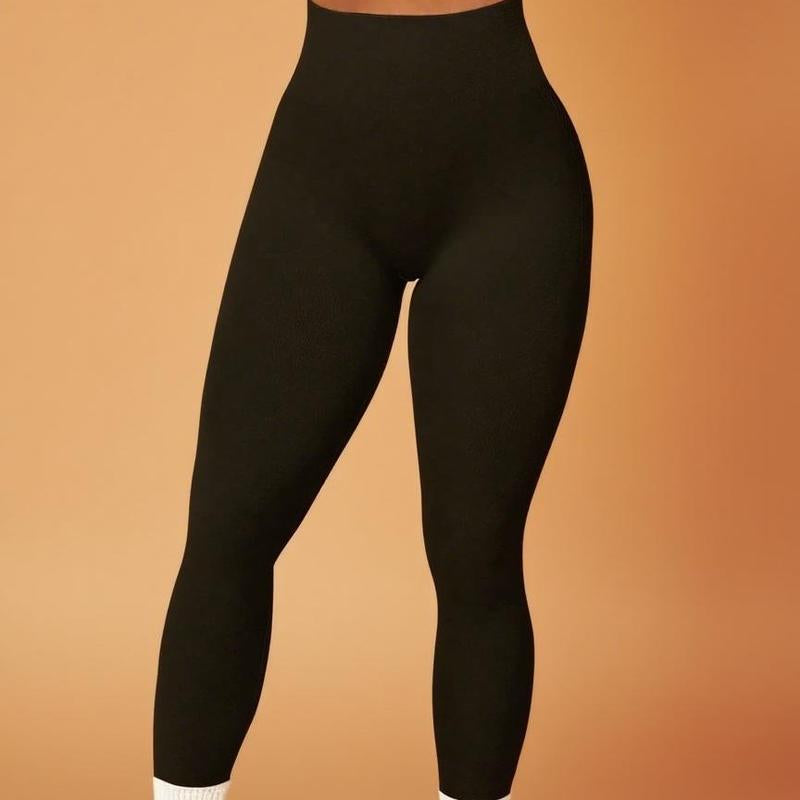 Shaplite Women'S 2025 High-Waisted Shaping Leggings - Black, Moisture-Wicking, Breathable, Tummy Control, High Stretch, Yoga & Fitness Wear Leggings Women
