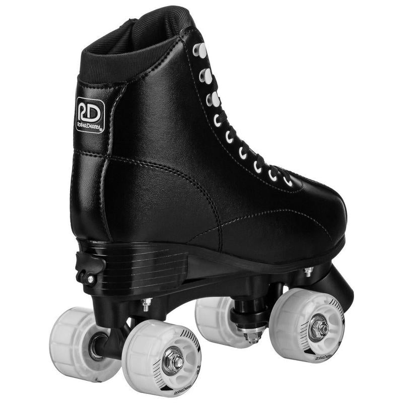 Youth Adjustable Roller Skates - Black 3-6 Skating Shoes Rollerblades