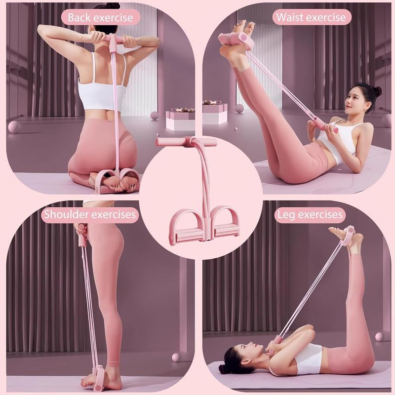 6-Tube Pedal Puller Resistance Rope,Foot Pedal Resistance Band,Yoga Elastic Exercise Bands, for Women Jump Fitness, Abdomen/Arm Weight/Waist/Leg Stretching Slimming Training