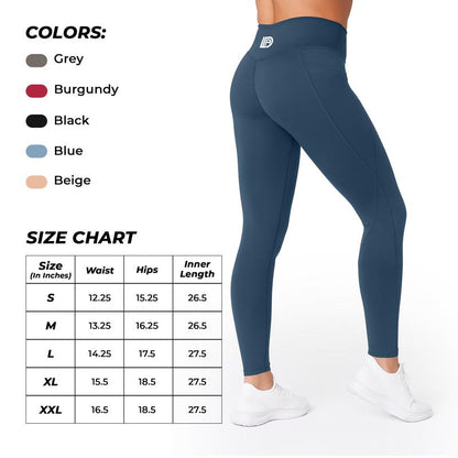 Lux Decor Apparel High Waisted Butt Lifting Workout Leggings for Women -Breathable Solid Soft Stretch Yoga Pants - Tummy Control Side Pockets Shaping Gym Leggings- Available in All Sizes #Summervibes