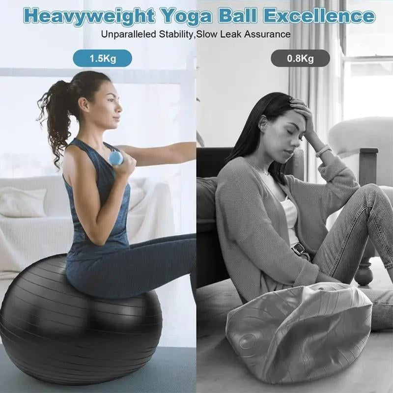 22''-26'' Exercise Ball Yoga Ball Extra Thick Non-Slip Workout Ball
